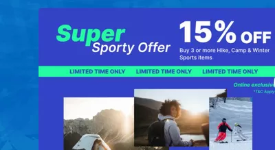 Sport offers in Abu Dhabi | Super Sporty Offer 15% Off in Decathlon | 18/03/2025 - 21/03/2025