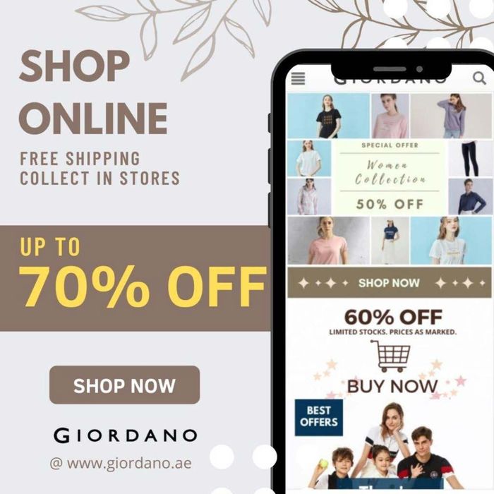 Giordano catalogue in Sharjah | Up To 70% Off | 01/02/2024 - 28/03/2024