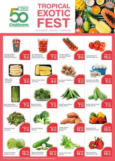 Groceries offers in Dubai | Tropical Exotic Fest in Choitrams | 23/02/2024 - 07/03/2024