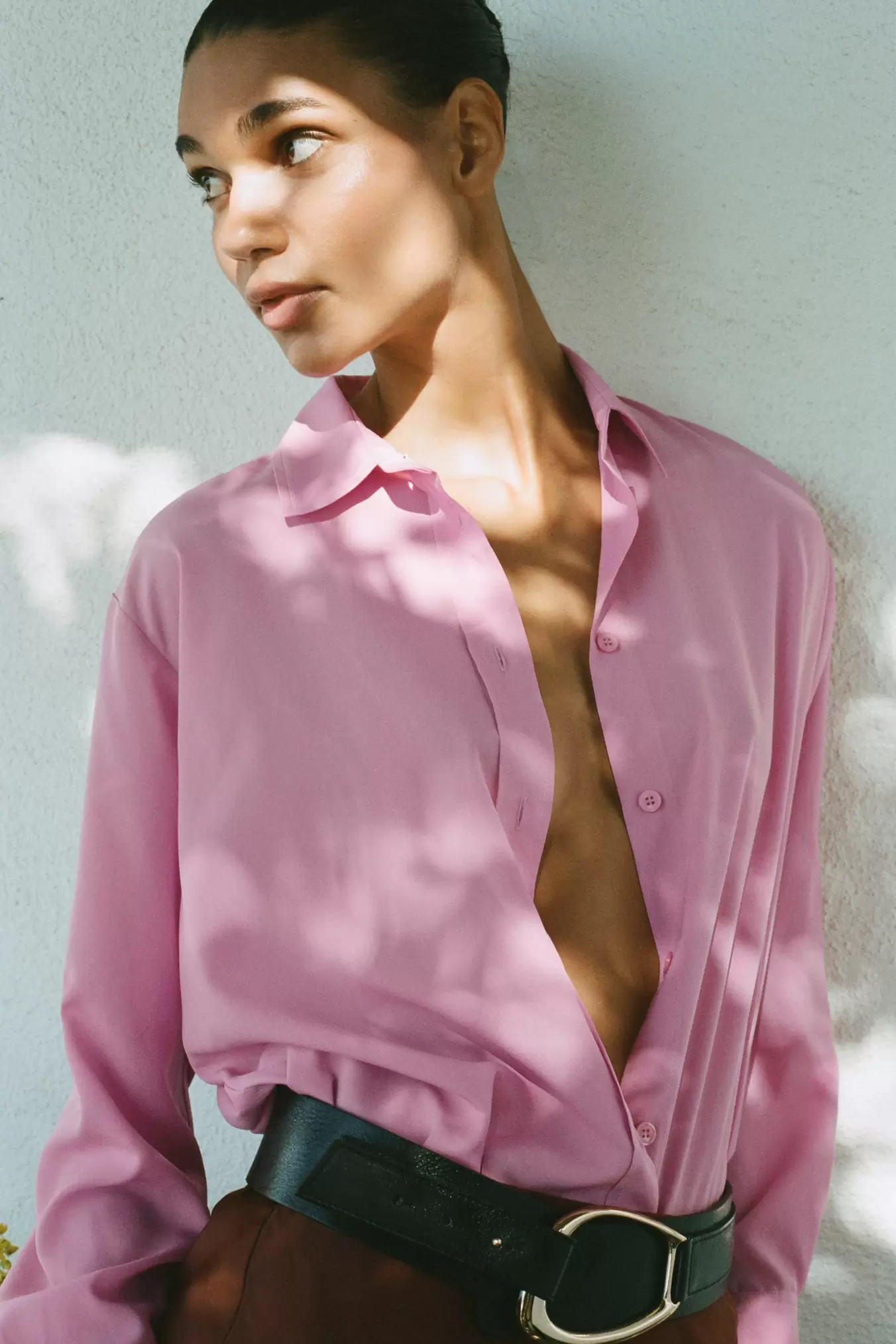 FLOWING BASIC SHIRT offers at 179 Dhs in Zara