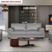 Leone Leather 3 Seater Sofa offers at 995 Dhs in United Furniture