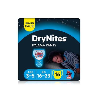 Huggies Boy’s DryNites pyjama pants 3-5 years x16 offers at 42,75 Dhs in Spinneys