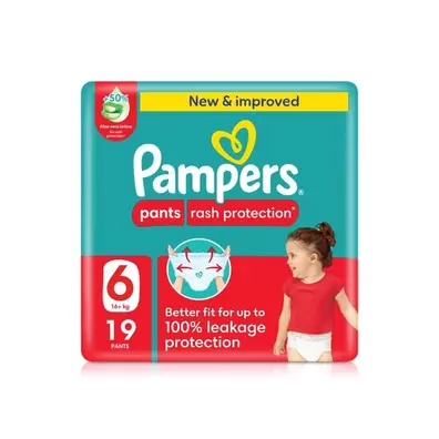 Pampers Rash Protection Pants Size 6 x 19 offers at 41 Dhs in Spinneys