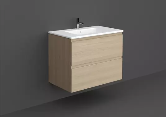 RAK-JOY WALL HUNG VANITY SCANDINAVIAN OAK 800MM offers at 1464,86 Dhs in Rak Ceramics