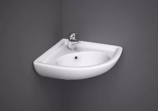 RAK-COMPACT WALL MOUNTED ALPINE WHITE WASH BASIN 440x360 MM offers at 227,85 Dhs in Rak Ceramics