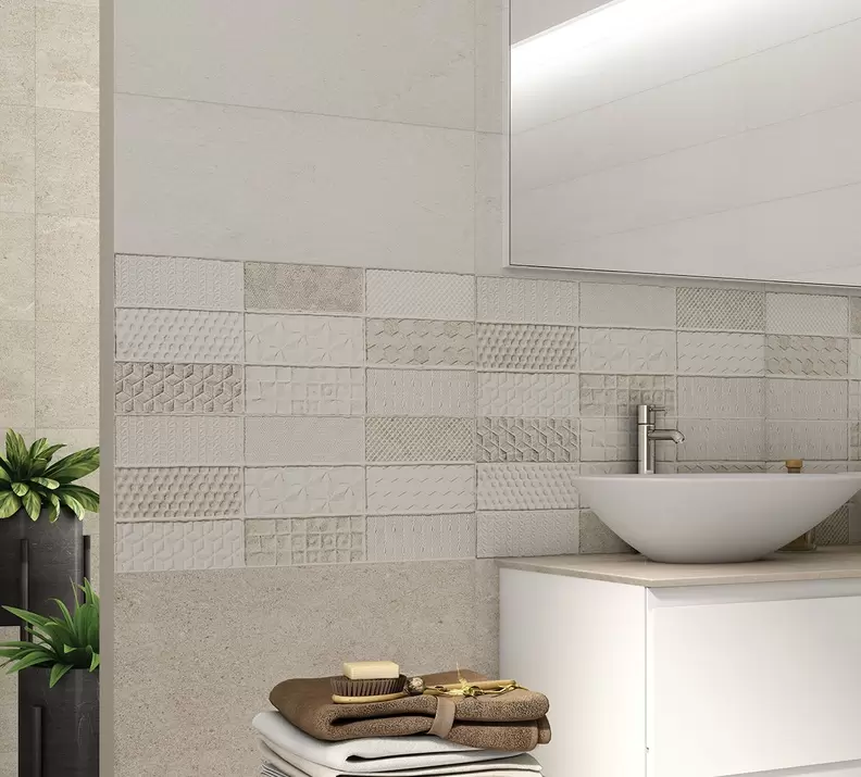 Almart Light Grey   Stone Ceramic Tile - Matt     AED 18.64 per m² offers at 18,64 Dhs in Rak Ceramics