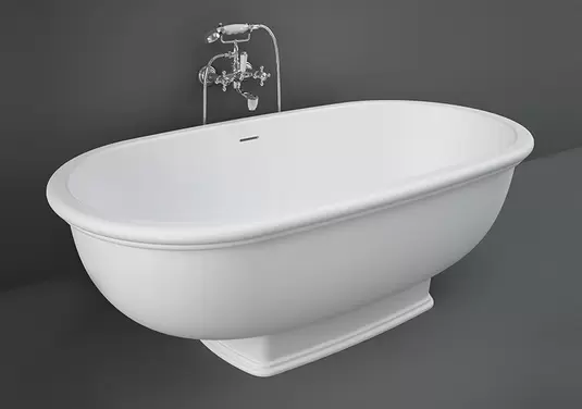 RAK-WASHINGTON 156x81 CM   OVAL FREE STANDING BATHTUB SET - MATT WHITE     As low as AED 17,051.19 per pcs Regular Price AED 24,358.85 offers at 17051,19 Dhs in Rak Ceramics