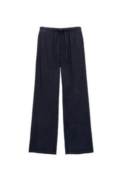 Rustic linen blend trousers offers at 169 Dhs in Pull & Bear