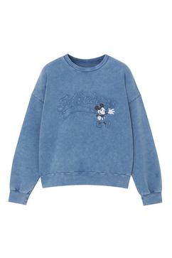 Faded finish Mickey Mouse sweatshirt offers at 99 Dhs in Pull & Bear