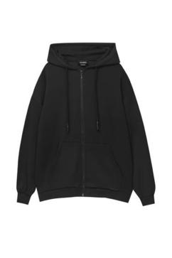 Hoodie with zip offers at 99 Dhs in Pull & Bear