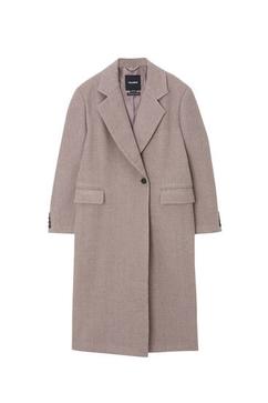 Long coat with pleat at the back offers at 129 Dhs in Pull & Bear