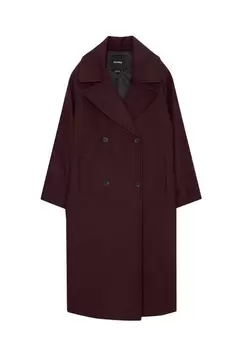 Long wool blend coat offers at 429 Dhs in Pull & Bear