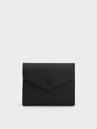 Marlowe Short Envelope Wallet  - black offers at 100 Dhs in Charles & Keith