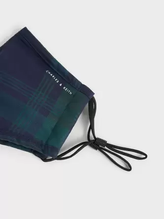 Tartan Print Mask  - multi offers at 120 Dhs in Charles & Keith