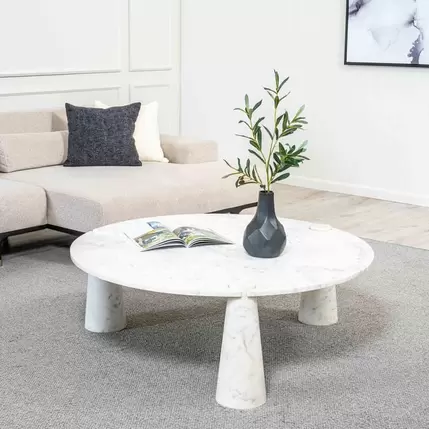 LISETTE COFFEE TABLE MARBLE - WHITE offers at 1999 Dhs in PAN Emirates