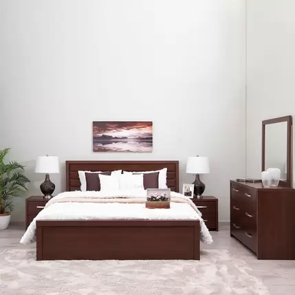 ANGLE 5 PC BEDROOM SET- 180X200 offers at 1499 Dhs in PAN Emirates