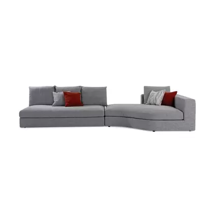 BLACKSTAND CORNER SOFA SET - GREY offers at 2499 Dhs in PAN Emirates