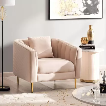 MELONO SINGLE SEATER SOFA - CREAM offers at 1150 Dhs in PAN Emirates