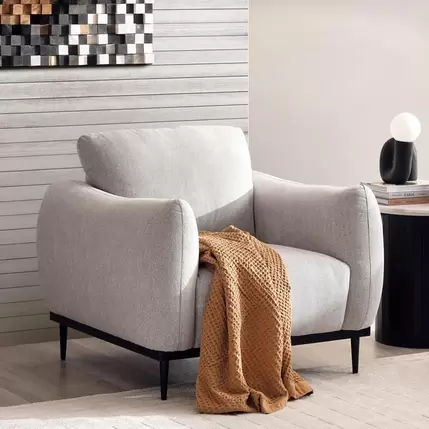 LEGAMOS SINGLE SEATER SOFA - GREY offers at 1430 Dhs in PAN Emirates