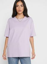 Oversized Solid  T-Shirt Purple offers at 15 Dhs in Noon