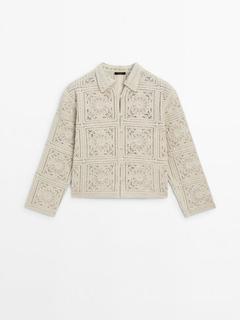 Crochet overshirt offers at 1099 Dhs in Massimo Dutti
