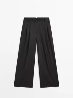 100% wool flannel trousers offers at 749 Dhs in Massimo Dutti