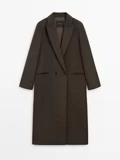 Long wool blend coat offers at 1699 Dhs in Massimo Dutti