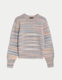 Space Dyed Crew Neck Jumper with Wool offers at 139 Dhs in Marks & Spencer