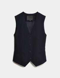 Tailored Waistcoat With Wool offers at 379 Dhs in Marks & Spencer