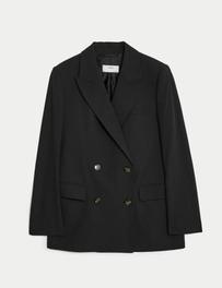 Wool Blend Double Breasted Blazer offers at 549 Dhs in Marks & Spencer