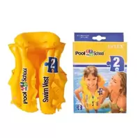 Pool School Deluxe Swim Vest, Baby Swimming Vest for Outdoor Play, Size 50X47cm- Yellow offers at 18,5 Dhs in Day to Day