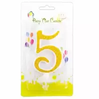 Birthday Candle Number 5 Happy Birthday Numeral for Party Perfect Kid's Birthday Cake Candle offers at 3,7 Dhs in Day to Day