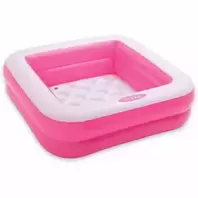 INTEX inflatable Small Play Pool for kids, Water fun Outdoor Pool, Size 86 X 86 X 25cm- Pink offers at 23,4 Dhs in Day to Day