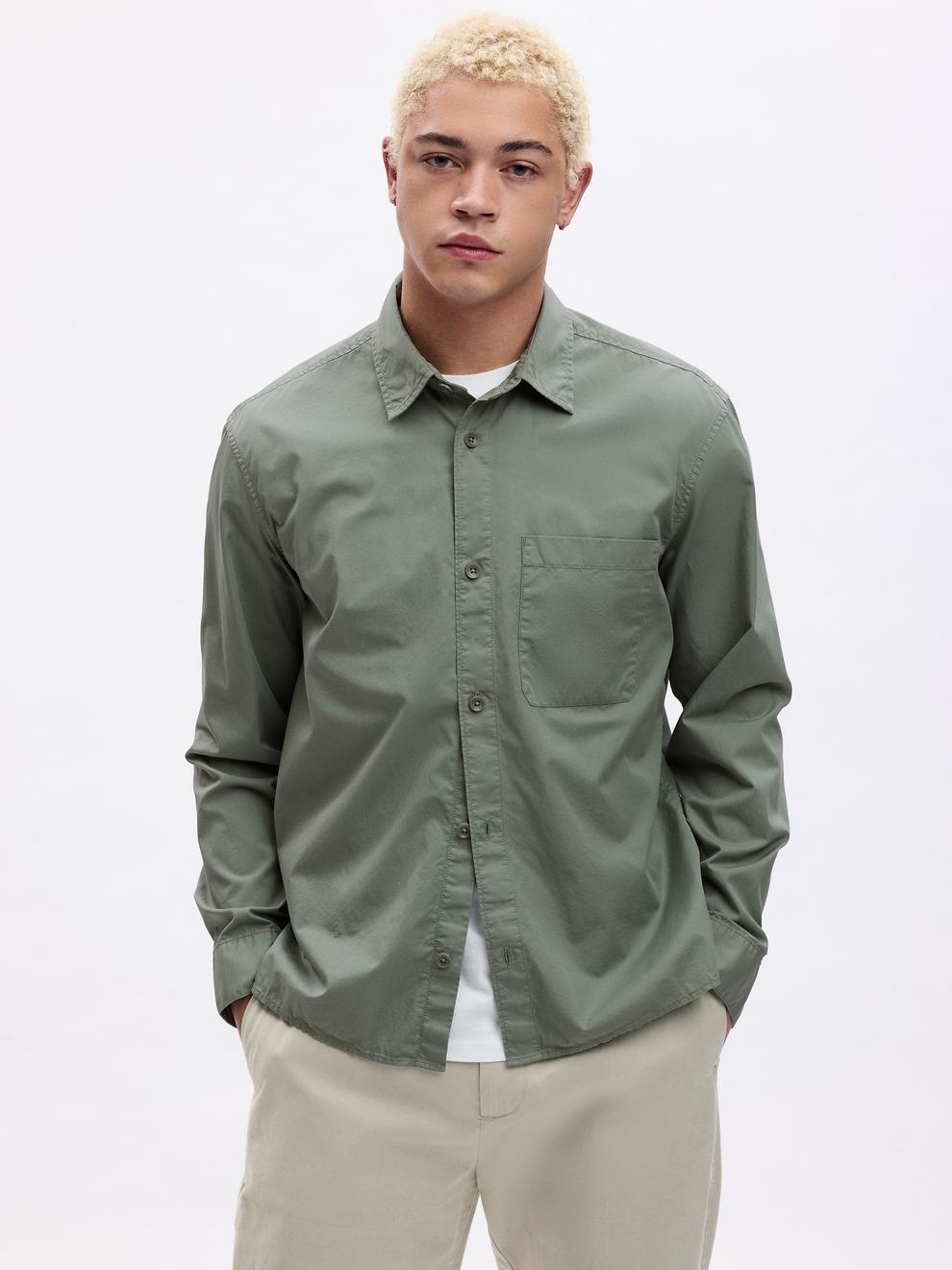 Relaxed Twill Shirt offers at 137 Dhs in Gap