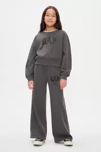 Gap × Disney Kids Vintage Soft Mickey Mouse Logo Sweatpants offers at 139 Dhs in Gap