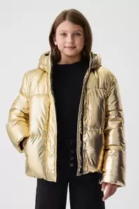 Kids Recycled Metallic Puffer Jacket offers at 259 Dhs in Gap