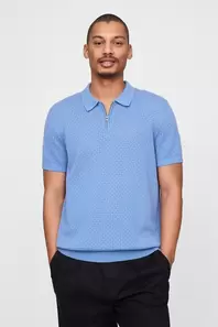 Crochet Polo Shirt offers at 139 Dhs in Gap