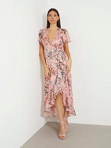 Floral print long dress offers at 78 Dhs in Guess