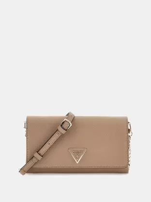 Noelle saffiano clutch offers at 48 Dhs in Guess