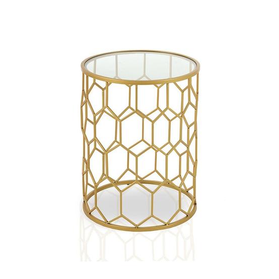 Piatos Metal End Table - Gold offers at 198 Dhs in Homes R Us