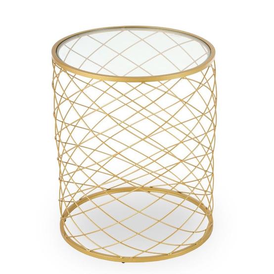 Springy Metal End Table - Gold offers at 280 Dhs in Homes R Us