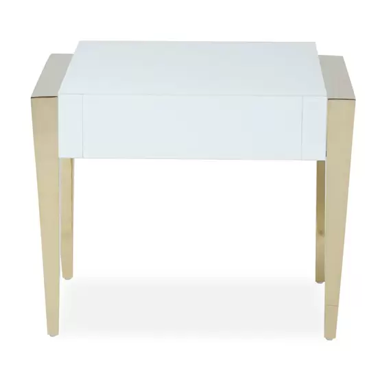 Lilly End Table, White & Gold offers at 599 Dhs in Homes R Us