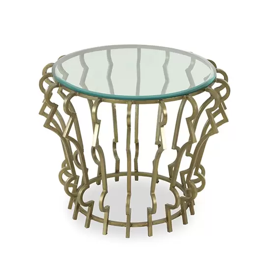 Donahue Metal End Table, Large - Gold offers at 320 Dhs in Homes R Us