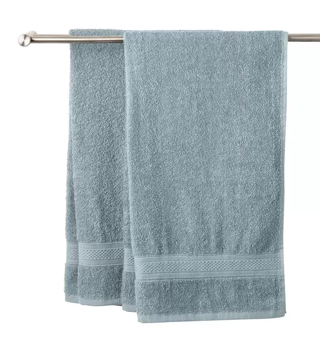 Guest towel UPPSALA 30x50cm dusty blue offers at 5 Dhs in JYSK