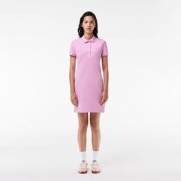 Women's Stretch Cotton Pique Polo Dress offers at 566,25 Dhs in Lacoste