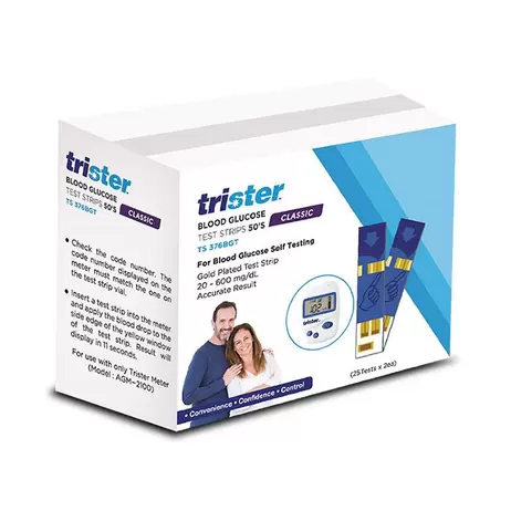 Trister Blood Glucose Test Strips 50's offers at 87,15 Dhs in Life Pharmacy