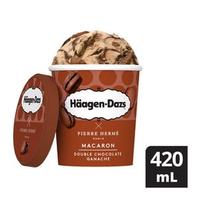 Haagen-Dazs Macaron Double Chocolate Ice Cream 420 ml offers at 17,9 Dhs in Lulu Hypermarket