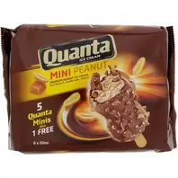 Quanta Mini Peanut Ice Cream Stick 6 x 50 ml offers at 14,5 Dhs in Lulu Hypermarket